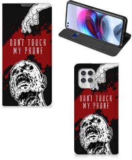 B2Ctelecom Telefoonhoesje met Pasjeshouder Motorola Moto G100 Smart Cover Zombie Blood