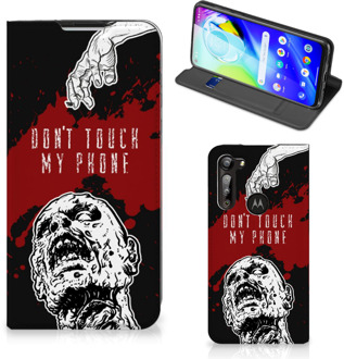 B2Ctelecom Telefoonhoesje met Pasjeshouder Motorola Moto G8 Power Smart Cover Zombie Blood