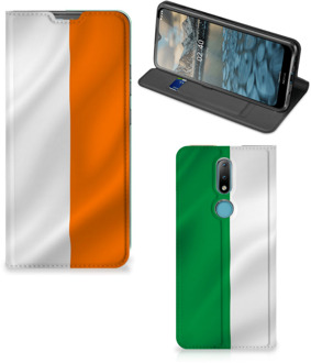 B2Ctelecom Telefoonhoesje met Pasjeshouder Nokia 2.4 Smart Cover Ierse Vlag