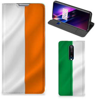 B2Ctelecom Telefoonhoesje met Pasjeshouder OnePlus 8 Smart Cover Ierse Vlag