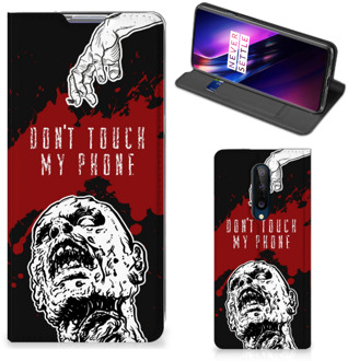 B2Ctelecom Telefoonhoesje met Pasjeshouder OnePlus 8 Smart Cover Zombie Blood