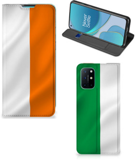 B2Ctelecom Telefoonhoesje met Pasjeshouder OnePlus 8T Smart Cover Ierse Vlag