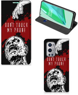 B2Ctelecom Telefoonhoesje met Pasjeshouder OnePlus 9 Pro Smart Cover Zombie Blood