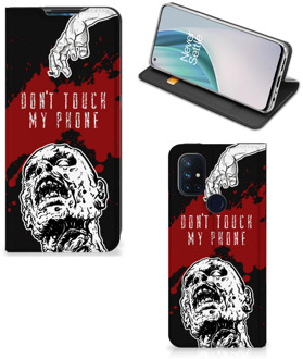 B2Ctelecom Telefoonhoesje met Pasjeshouder OnePlus Nord N10 5G Smart Cover Zombie Blood