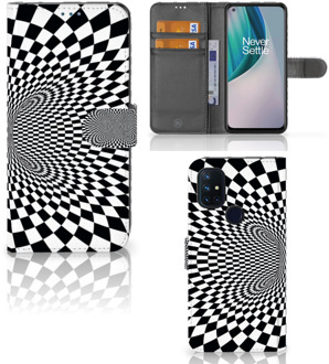 B2Ctelecom Telefoonhoesje met Pasjeshouder OnePlus Nord N10 Wallet Book Case Illusie