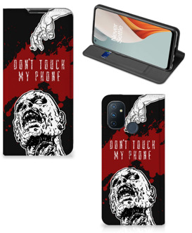 B2Ctelecom Telefoonhoesje met Pasjeshouder OnePlus Nord N100 Smart Cover Zombie Blood