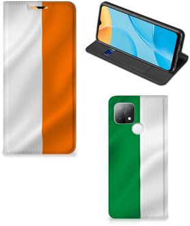 B2Ctelecom Telefoonhoesje met Pasjeshouder OPPO A15 Smart Cover Ierse Vlag