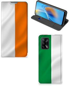 B2Ctelecom Telefoonhoesje met Pasjeshouder OPPO A74 4G Smart Cover Ierse Vlag