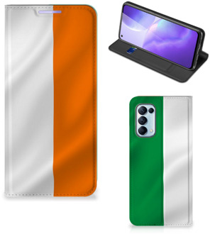 B2Ctelecom Telefoonhoesje met Pasjeshouder OPPO Find X3 Lite Smart Cover Ierse Vlag