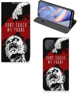 B2Ctelecom Telefoonhoesje met Pasjeshouder OPPO Reno4 Z 5G Smart Cover Zombie Blood