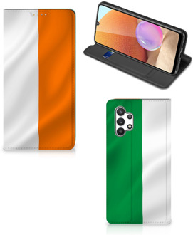 B2Ctelecom Telefoonhoesje met Pasjeshouder Samsung Galaxy A32 4G Smart Cover Ierse Vlag