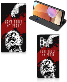 B2Ctelecom Telefoonhoesje met Pasjeshouder Samsung Galaxy A32 4G Smart Cover Zombie Blood