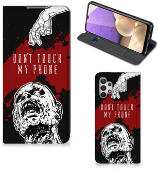 B2Ctelecom Telefoonhoesje met Pasjeshouder Samsung Galaxy A32 5G Smart Cover Zombie Blood