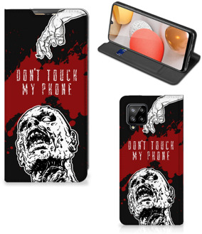 B2Ctelecom Telefoonhoesje met Pasjeshouder Samsung Galaxy A42 Smart Cover Zombie Blood