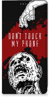 B2Ctelecom Telefoonhoesje met Pasjeshouder Samsung Galaxy A71 Smart Cover Zombie Blood