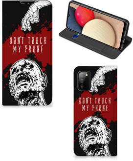 B2Ctelecom Telefoonhoesje met Pasjeshouder Samsung Galaxy M02s | A02s Smart Cover Zombie Blood