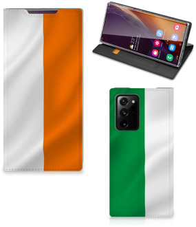 B2Ctelecom Telefoonhoesje met Pasjeshouder Samsung Galaxy Note 20 Ultra Smart Cover Ierse Vlag