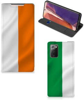 B2Ctelecom Telefoonhoesje met Pasjeshouder Samsung Galaxy Note20 Smart Cover Ierse Vlag