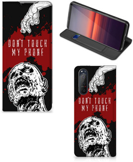 B2Ctelecom Telefoonhoesje met Pasjeshouder Sony Xperia 5 II Smart Cover Zombie Blood