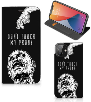 B2Ctelecom Telefoonhoesje met Quotes iPhone 12 | iPhone 12 Pro Bookcase Cover Zombie