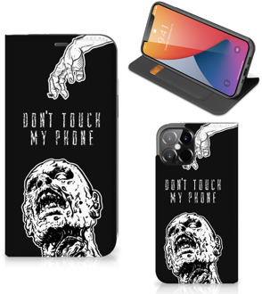 B2Ctelecom Telefoonhoesje met Quotes iPhone 12 Pro Max Bookcase Cover Zombie