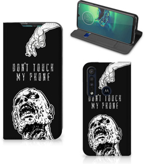 B2Ctelecom Telefoonhoesje met Quotes Motorola G8 Plus Bookcase Cover Zombie