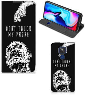 B2Ctelecom Telefoonhoesje met Quotes Motorola Moto G9 Play Bookcase Cover Zombie