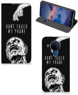 B2Ctelecom Telefoonhoesje met Quotes Nokia 5.4 Bookcase Cover Zombie