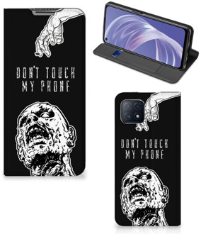 B2Ctelecom Telefoonhoesje met Quotes OPPO A73 5G Bookcase Cover Zombie