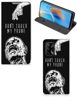 B2Ctelecom Telefoonhoesje met Quotes OPPO A74 4G Bookcase Cover Zombie