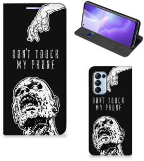 B2Ctelecom Telefoonhoesje met Quotes OPPO Find X3 Lite Bookcase Cover Zombie