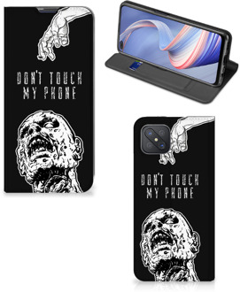 B2Ctelecom Telefoonhoesje met Quotes OPPO Reno4 Z 5G Bookcase Cover Zombie