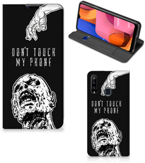 B2Ctelecom Telefoonhoesje met Quotes Samsung Galaxy A20s Bookcase Cover Zombie