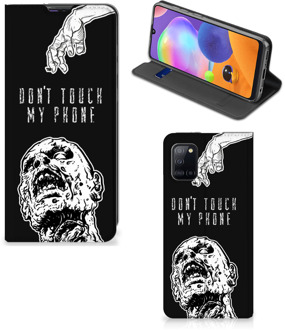 B2Ctelecom Telefoonhoesje met Quotes Samsung Galaxy A31 Bookcase Cover Zombie