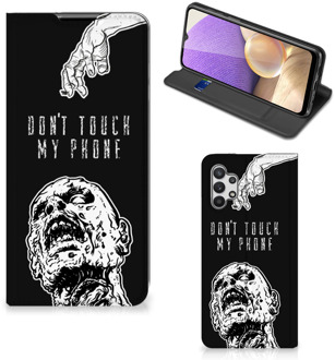 B2Ctelecom Telefoonhoesje met Quotes Samsung Galaxy A32 5G Bookcase Cover Zombie