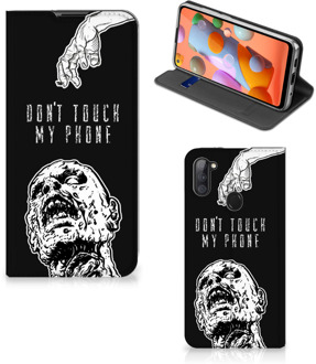 B2Ctelecom Telefoonhoesje met Quotes Samsung Galaxy M11 | A11 Bookcase Cover Zombie