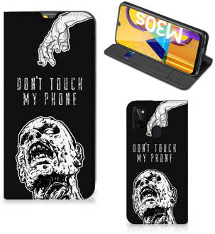 B2Ctelecom Telefoonhoesje met Quotes Samsung Galaxy M21 Bookcase Cover Zombie