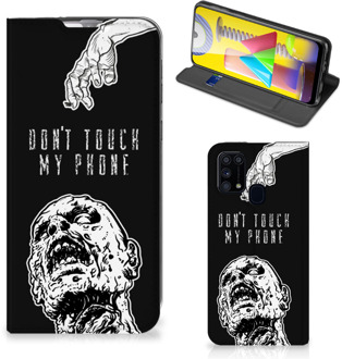 B2Ctelecom Telefoonhoesje met Quotes Samsung Galaxy M31 Bookcase Cover Zombie