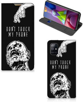 B2Ctelecom Telefoonhoesje met Quotes Samsung Galaxy M51 Bookcase Cover Zombie