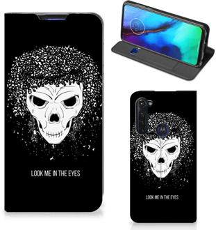 B2Ctelecom Telefoonhoesje met Tekst Motorola Moto G Pro Bookstyle Case Skull Hair