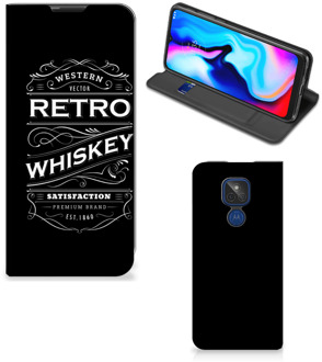 B2Ctelecom Telefoonhoesje met Tekst Motorola Moto G9 Play Foto hoesje Whiskey