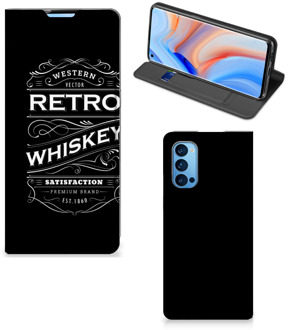 B2Ctelecom Telefoonhoesje met Tekst OPPO Reno4 Pro 5G Foto hoesje Whiskey