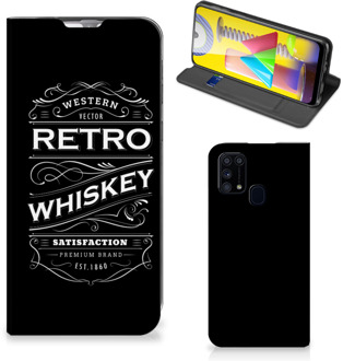 B2Ctelecom Telefoonhoesje met Tekst Samsung Galaxy M31 Foto hoesje Whiskey