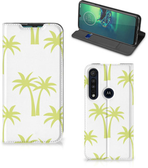 B2Ctelecom Telefoonhoesje Motorola G8 Plus Magnet Case Palmtrees