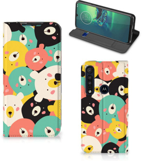 B2Ctelecom Telefoonhoesje Motorola G8 Plus Wallet Bookcase Bears