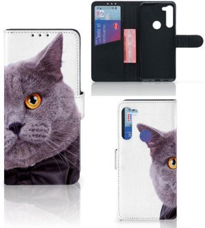 B2Ctelecom Telefoonhoesje Motorola G8 Power Flipcover Case Kat