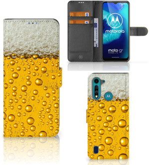 B2Ctelecom Telefoonhoesje Motorola G8 Power Lite Flip Cover Valentijn Cadeautje hem Bier