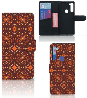 B2Ctelecom Telefoonhoesje Motorola G8 Power Wallet Case Batik Brown