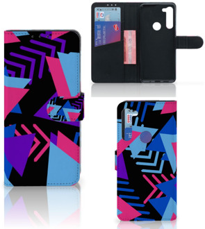 B2Ctelecom Telefoonhoesje Motorola G8 Power Wallet Case Design Funky Triangle