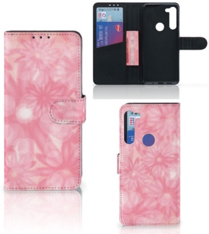 B2Ctelecom Telefoonhoesje Motorola G8 Power Wallet Case Spring Flowers